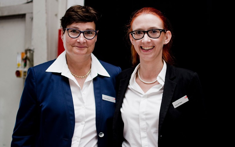 Münch+Münch Tagung Ladenbauverband - Zwei Mitarbeiterinnen vom Orgateam