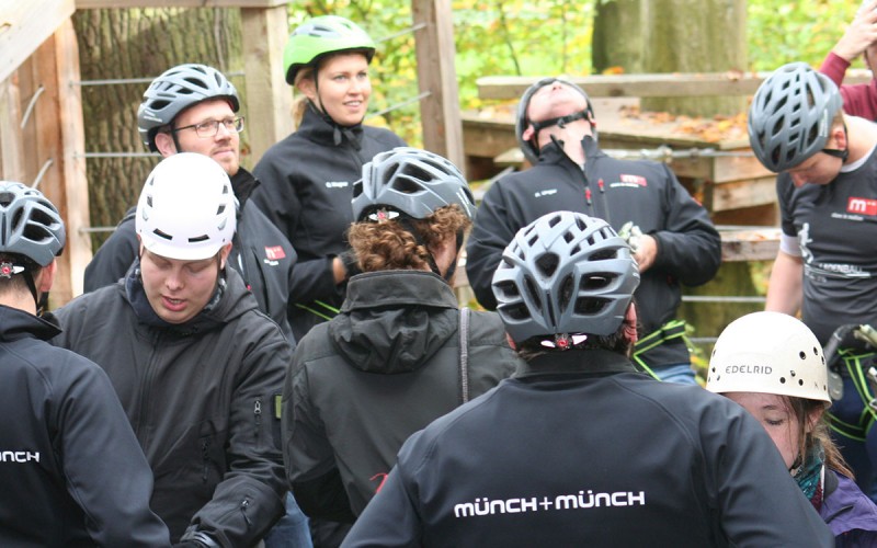 Münch+Münch Teamevent Kletterpark - Teamfoto