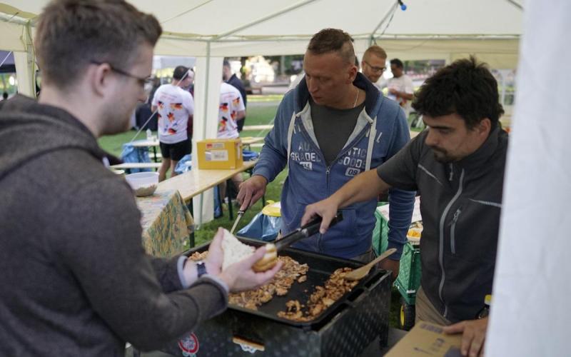 Münch+Münch J.P. Morgan-Lauf 2019 - Gyros im Firmenzelt