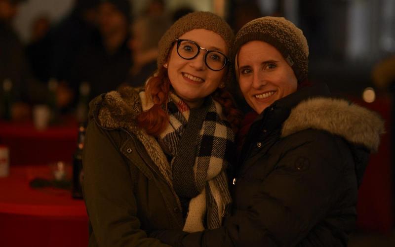 Münch+Münch Weihnachtsfeier 2019 - Zwei Personen in Winterkleidung