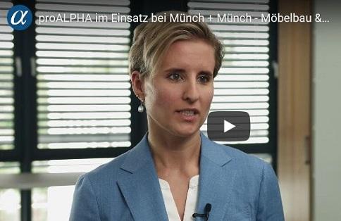 Münch+Münch ERP-System proALPHA – Jennifer Münch im Projektvideo