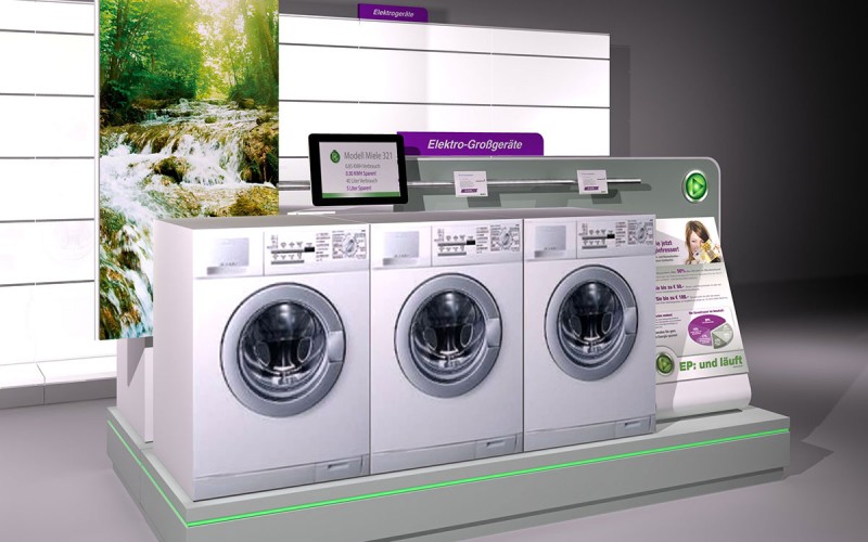Münch+Münch Projekt EP:Electronic Partner - Möbelmodul mit Waschmaschinen