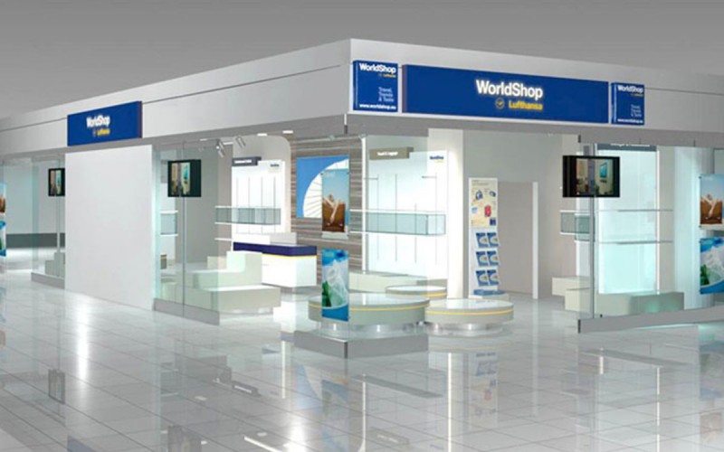Münch+Münch Projekt Lufthansa WorldShop Flughafen Frankfurt - Visualisierung Shoptotale