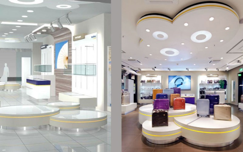 Münch+Münch Projekt Lufthansa WorldShop Flughafen Frankfurt - Ladenbau Visualisierung und Umsetzung