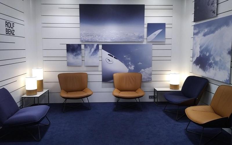 Münch+Münch Projekt Lufthansa-Lounges Flughafen Frankfurt - Rolf Benz Polstermöbel