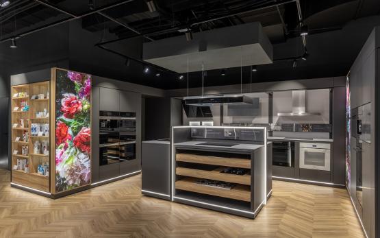 Münch+Münch Miele Experience Center Bukarest - Präsentationsbereich Kochen