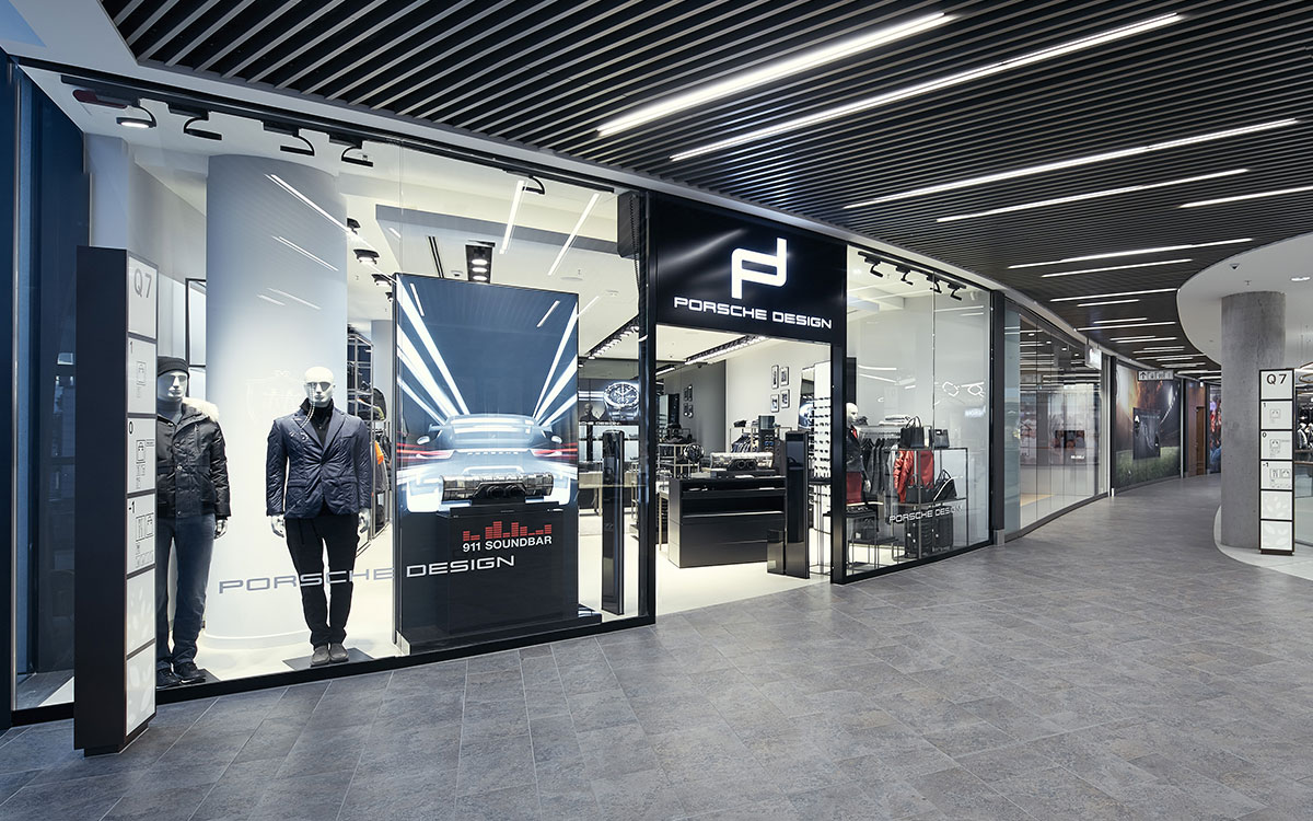 Münch+Münch Projekt Porsche Design Stadtquartier Q6Q7 Mannheim - Blick in den Store