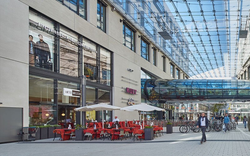 Münch+Münch Projekt Porsche Design Stadtquartier Q6Q7 Mannheim - Außenaufnahme