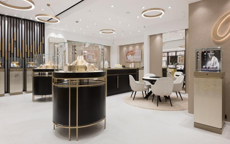 Münch+Münch Rüschenbeck Leipzig - Rundvitrine und offene Beratungsfläche