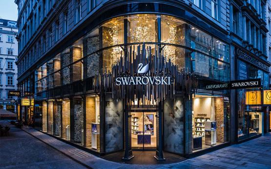 Münch+Münch Projekt Swarovski - Store Wien Außenansicht