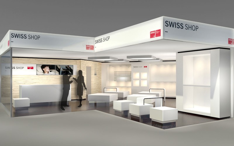 Münch+Münch Projekt Swiss Shop - Visualisierung Fläche am Flughafen Zürich