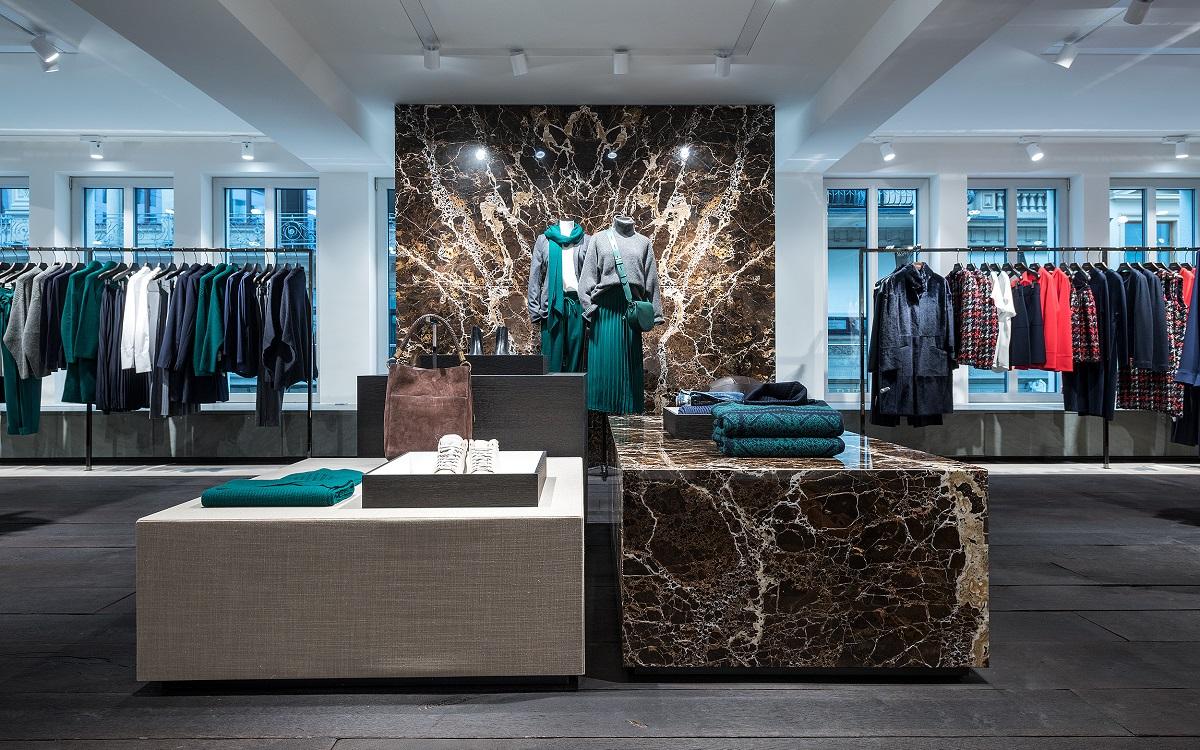 Münch+Münch Projekt Windsor-Store Frankfurt - Podeste im Materialmix