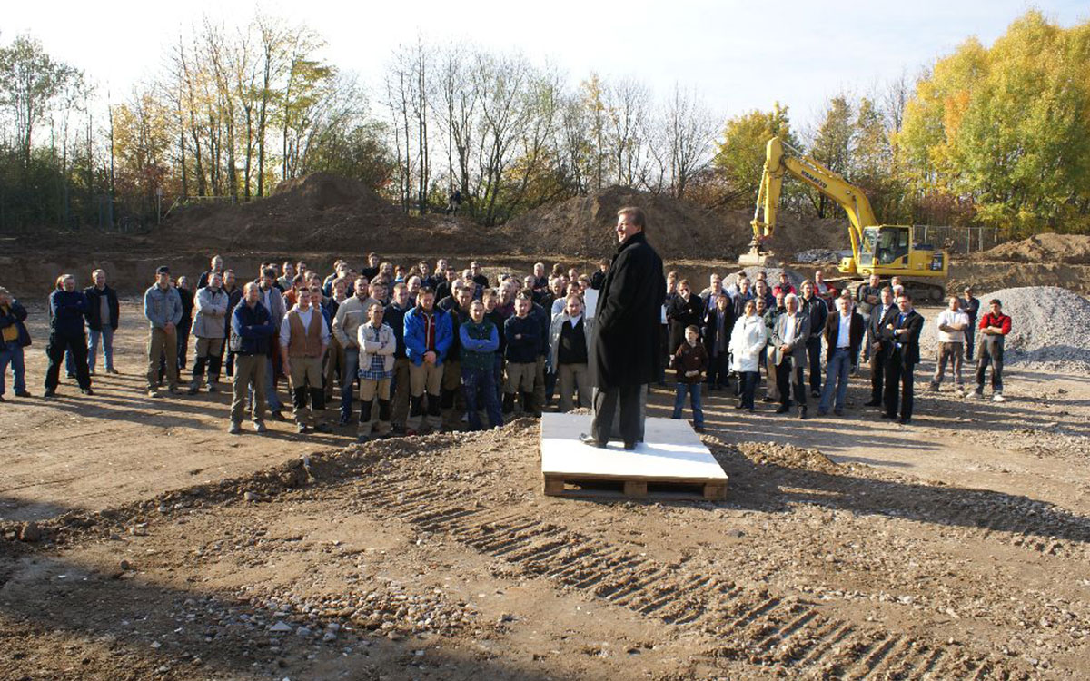 muench und muench unternehmen lebendige geschichte 2008 richtfest halle9